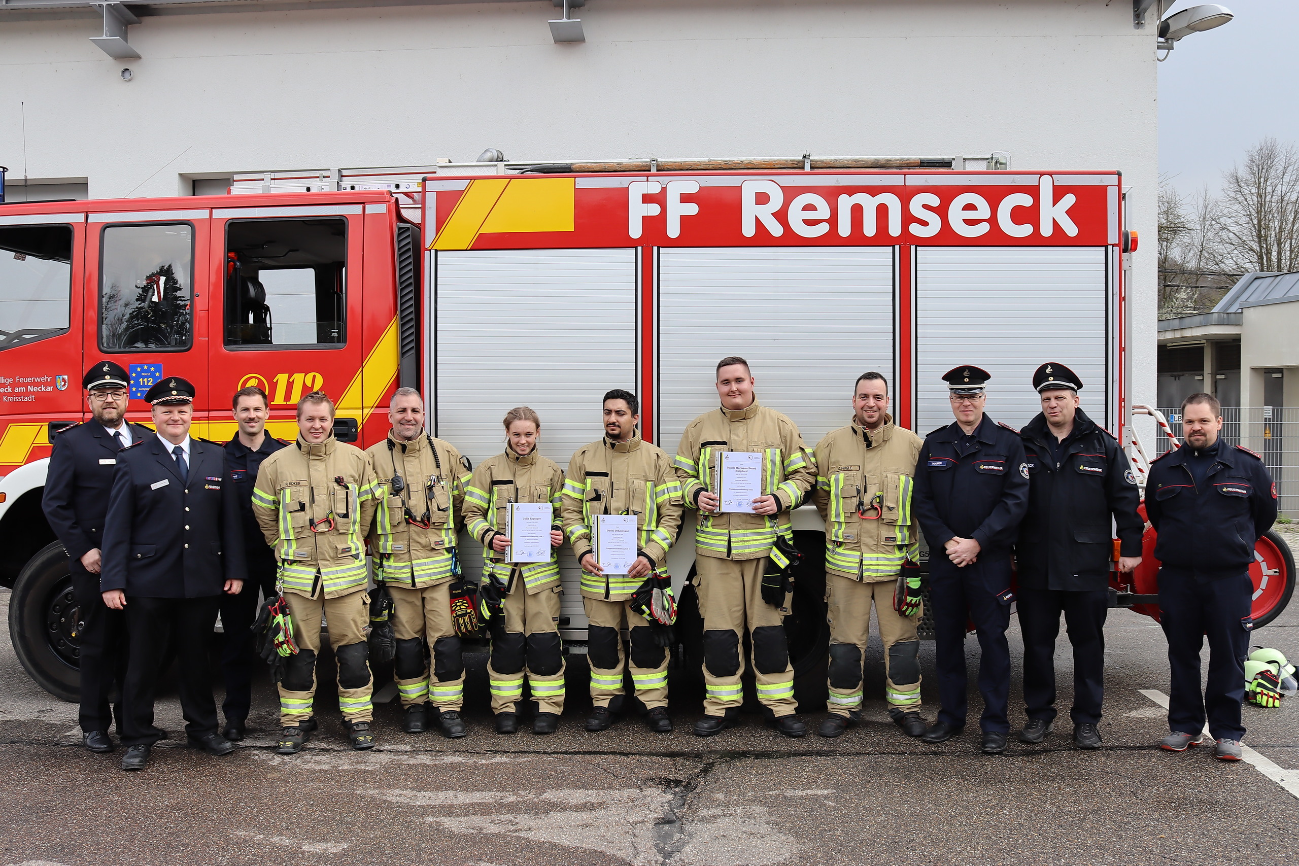Erfolgreicher Abschluss der Grundausbildung in Remseck